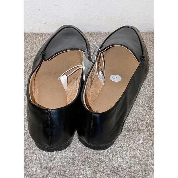 A New Day Black‎ Pointed Toe Loafer Flats Women's Size 7 Memory Foam NEW - Picture 5 of 7